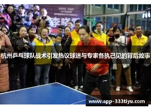 杭州乒乓球队战术引发热议球迷与专家各执己见的背后故事